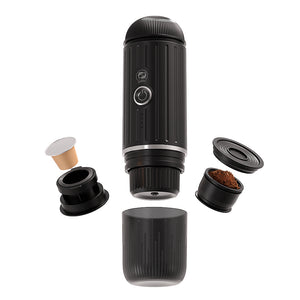 I Cafilas Heating Portable Espresso Coffee Machine for Car & Home Camping Coffee Maker Fit Nespresso Capsule Ground Coffee Powder