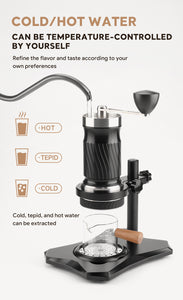 I Cafilas 2in1 Manual Espresso Coffee Maker Machine Stainless Steel Screw Progressive High-pressure Hand Italian Thickener