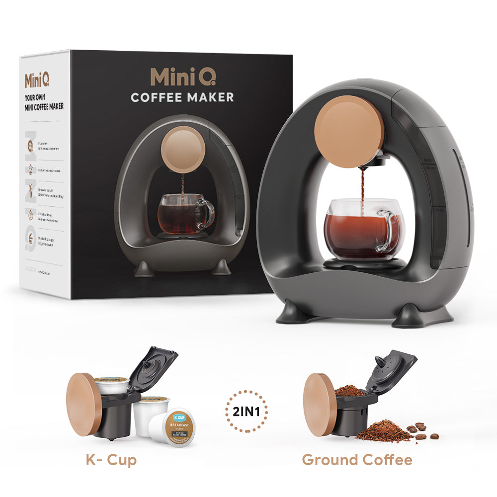 iCafilas MINI Q Coffee Maker Portable Americano Coffee Machine Compatible  with Coffee Powder & Tea Home Office Cafeteria
