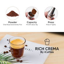 Load image into Gallery viewer, Refillable STAINLESS STEEL Metal Reusable Capsule For Instant Coffee Machine Refillable Coffee Filter
