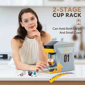 I Cafilas&nbsp;&nbsp;5in1 Capsule Coffee Machine Multiple Espresso Cafetera Cappuccino Coffee Maker Dolce Gusto Nespresso Powder KCUP