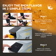 Load image into Gallery viewer, I Cafilas&nbsp;&nbsp;5in1 Capsule Coffee Machine Multiple Espresso Cafetera Cappuccino Coffee Maker Dolce Gusto Nespresso Powder KCUP
