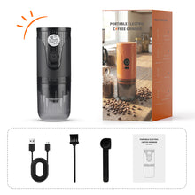 Load image into Gallery viewer, icafilas Portable Rechargeable Electric Coffee Grinder with Adjustable Grind Settings for Office, Travel, and Outdoor Coffee Making
