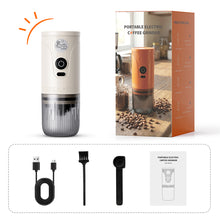 Load image into Gallery viewer, icafilas Portable Rechargeable Electric Coffee Grinder with Adjustable Grind Settings for Office, Travel, and Outdoor Coffee Making
