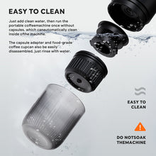 Load image into Gallery viewer, Portable Espresso Coffee Machine 3-in-1 Capsule Coffee Maker for Car &amp; Home Camping with NS &amp; Ground Coffee &amp; DG Capsules
