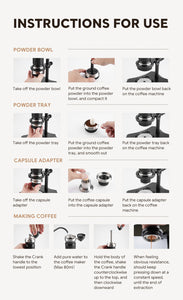 I Cafilas 2in1 Manual Espresso Coffee Maker Machine Stainless Steel Screw Progressive High-pressure Hand Italian Thickener