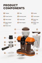 Load image into Gallery viewer, I Cafilas 19Bar Semi Automatic Coffee Espresso Machine With Grinder &amp; Steam Wand Espresso Maker
