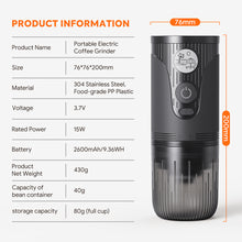 Load image into Gallery viewer, New Product USB Rechargeable Portable Electric Coffee Grinder Icafilas Coffee Maker Machine
