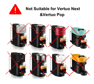 80/150/230ML Reusable Coffee Capsule For Nespresso Vertuoline & Delonghi Refillable Stainless Steel Coffee Filter With Milk Frother