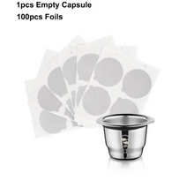 Load image into Gallery viewer, Icafilas Reusable Coffee Capsule For Nespresso Stainless Steel Espresso Crema Filter Aluminum Dosing Lid
