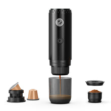 Load image into Gallery viewer, Portable Espresso Coffee Machine 3-in-1 Capsule Coffee Maker for Car &amp; Home Camping with NS &amp; Ground Coffee &amp; DG Capsules

