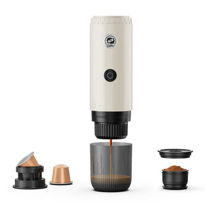 Portable Espresso Coffee Machine 3-in-1 Capsule Coffee Maker for Car & Home Camping with NS & Ground Coffee & DG Capsules