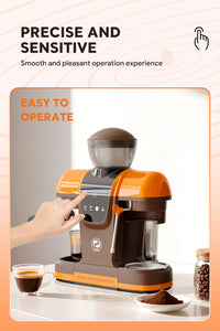 I Cafilas 19Bar Semi Automatic Coffee Espresso Machine With Grinder & Steam Wand Espresso Maker