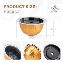 Load image into Gallery viewer, I cafilas 2Pcs Reusable Coffee Capsule Pods For Vertuoline Next
