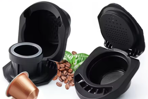 ICafilas Reusable Capsule Adapter for Dolce Gusto XS Refillable Cafetera Espresso Coffee for PICCOLO XS/.Genio Machine