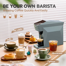 Load image into Gallery viewer, I Cafilas&nbsp;&nbsp;5in1 Capsule Coffee Machine Multiple Espresso Cafetera Cappuccino Coffee Maker Dolce Gusto Nespresso Powder KCUP
