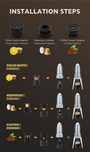 Load image into Gallery viewer, 3-in-1 Espresso Coffee Maker 19 Bar Automatic Heating Portable Coffee Machine for Outdoor Camping Car Fit Powder/Nes*/DG Capsule
