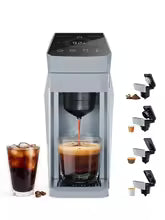 Load image into Gallery viewer, I Cafilas&nbsp;&nbsp;5in1 Capsule Coffee Machine Multiple Espresso Cafetera Cappuccino Coffee Maker Dolce Gusto Nespresso Powder KCUP
