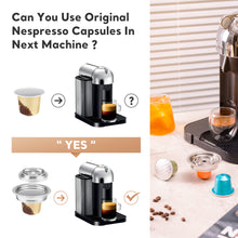 Load image into Gallery viewer, iCafilas Reusable Capsule Adapter For Vertuo Next Pop Machine Compatible with Nespresso Original Coffee Capsule Pods
