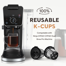 Load image into Gallery viewer, Reusable Coffee K-cup Coffee Capsules Dripper Compatable withNinja CFP201 CFP301 DualBrew Pro Machine ICafilas
