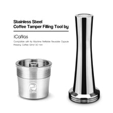 Load image into Gallery viewer, coffee Stainless Steel Coffee Tamper for Dolce Gusto /Nespresso / Illy Heavy Flat base coffee tamper espresso pad powder hammer
