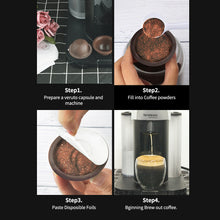Load image into Gallery viewer, ICafilasReusable For Nespresso Vertuo Coffee Capsule 150ml Refillable  Vertuoline Coffee Filter Machine Disposable Foils
