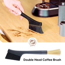 Load image into Gallery viewer, Double Coffee Removable Brush Espresso Coffee Grinder Machine Keyboard Cleaning Brush Dusting  Coffee Powder Brush Coffeeware
