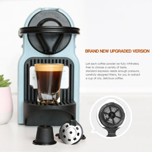 ICafilasUpgrade/Normal Crema Coffee Filters For Nespresso Maker Coffee Capsule Plastic Capsule Refillable Reusable Nescafe