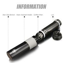 Load image into Gallery viewer, Americano Upgrade French Press Portable 350ml Coffee Maker Mug Filtration Water Isolation Tea Coffee Cup
