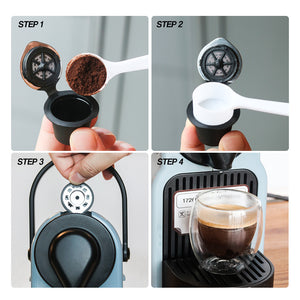 ICafilasUpgrade/Normal Crema Coffee Filters For Nespresso Maker Coffee Capsule Plastic Capsule Refillable Reusable Nescafe