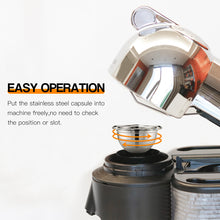 Load image into Gallery viewer, Stainless Steel Reusable Capsules for Vertuo Vertuolline
