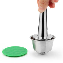 Load image into Gallery viewer, coffee Stainless Steel Coffee Tamper for Dolce Gusto /Nespresso / Illy Heavy Flat base coffee tamper espresso pad powder hammer
