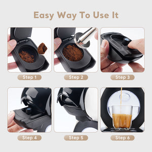 Reusable Coffee Adapter for Dolce Gusto EDG LUMIO DG325 Coffee Maker Machine Refillable Espresso Coffee Filter Holder