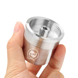 ICafilas STAINLESS STEEL Metal Compatible for illy coffee Machine Maker Refillable Reusable Capsule fit for illy Espresso Cafe