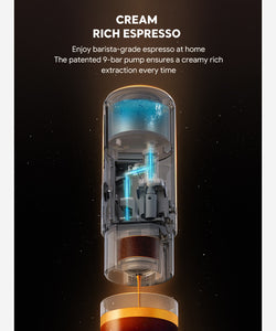 iCafilas 2 IN 1 Portable Coffee Machine for Car Travel Expresso Coffee Maker Fit Nespresso Original Capsule Pod & Coffee Powder
