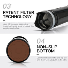 Load image into Gallery viewer, Americano Upgrade French Press Portable 350ml Coffee Maker Mug Filtration Water Isolation Tea Coffee Cup
