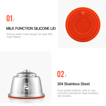 Load image into Gallery viewer, Reusable Coffee Filter Milk Capsule For Dolce Gusto DIY Milk Frother
