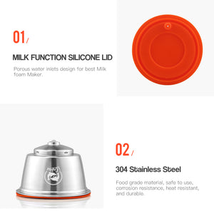 Reusable Coffee Filter Milk Capsule For Dolce Gusto DIY Milk Frother