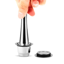 Load image into Gallery viewer, coffee Stainless Steel Coffee Tamper for Dolce Gusto /Nespresso / Illy Heavy Flat base coffee tamper espresso pad powder hammer

