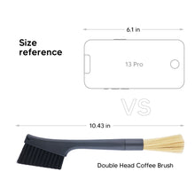 Load image into Gallery viewer, Double Coffee Removable Brush Espresso Coffee Grinder Machine Keyboard Cleaning Brush Dusting  Coffee Powder Brush Coffeeware
