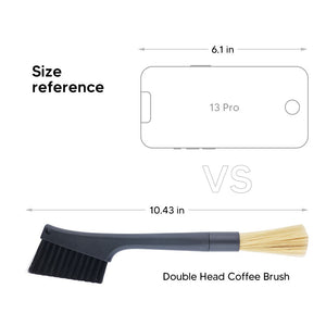 Double Coffee Removable Brush Espresso Coffee Grinder Machine Keyboard Cleaning Brush Dusting  Coffee Powder Brush Coffeeware