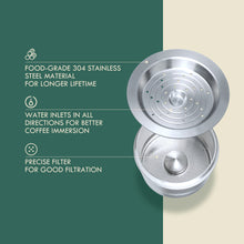 Load image into Gallery viewer, I Cafilas For  Tchibo Cafissimo ALDI Expressi Refillable  Coffee Capsule Pod Filters Stainless Steel Tamper Spoon
