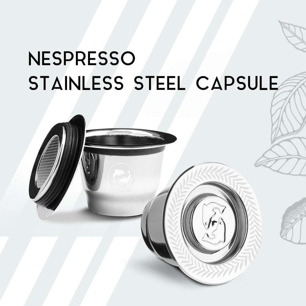 icafilas Refillable Coffee Capsule for Nespresso Maker Reusable