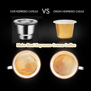 i Cafilas Reusable Coffee Pods For Nespresso Refillable Crema Espresso Capsule