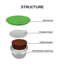 Load image into Gallery viewer, Stainless Steel Coffee Filter Reusable Coffee Capsule Make For Dolce Gusto
