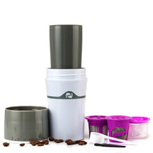 Load image into Gallery viewer, 400ML Drip Coffee Cup Camping Equipment Coffee Water Bottles Dripper With K Cups Simple Portable Coffee Tool Maker
