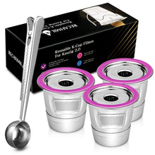 Load image into Gallery viewer, Stainless Steel Keurig Refillable coffee Capsule Reusable K-cup Filter for 2.0 &amp; 1.0 Brewers k cup reusable for Keurig machine

