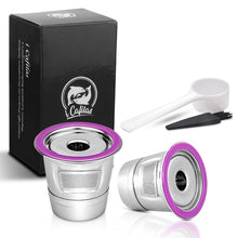 Load image into Gallery viewer, Stainless Steel Keurig Refillable coffee Capsule Reusable K-cup Filter for 2.0 &amp; 1.0 Brewers k cup reusable for Keurig machine
