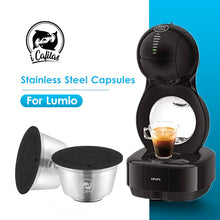 Load image into Gallery viewer, Stainless Steel Coffee Filters For Nescafe Dolce Gusto Lumio Machine Refillable Reusable Coffee Capsule Pod
