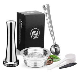 Reusable Refillable Coffee Capsule Cup For Lavazza A Modo Mio Jolie Espria Idola Stainless Steel Metal Coffee Capsules Cup Pod